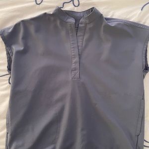 Figs Rafaela scrub top vapor blue space dye XXS